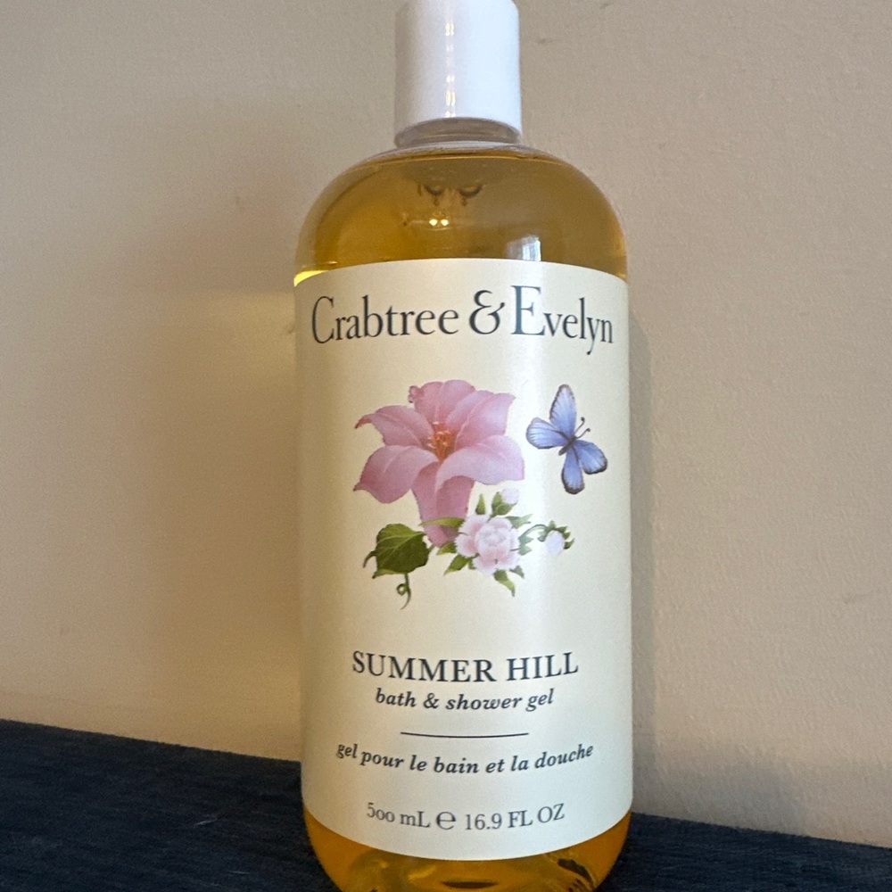 Crabtree & Evelyn SUMMER HILL Bath & Shower Gel 16.9 oz NEW